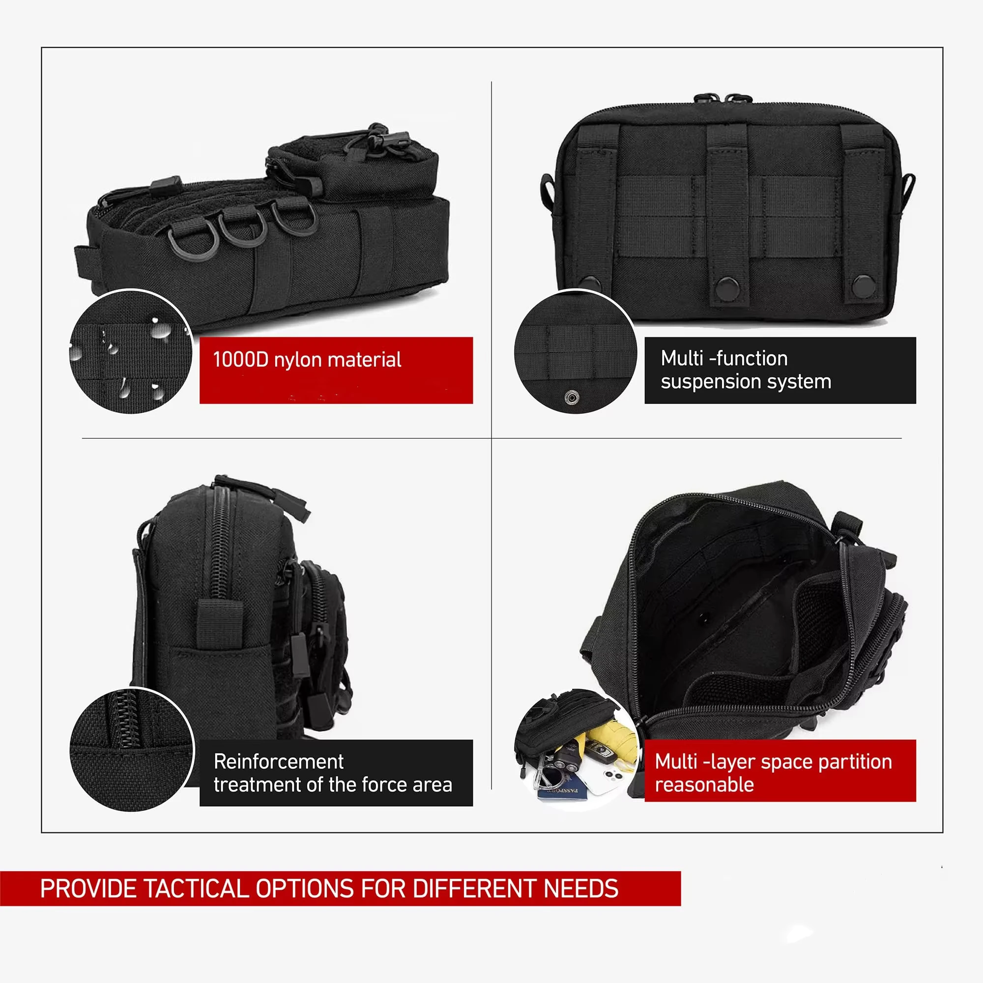 Tas Pinggang Molle Baru, Tas P - First Aid Bag Kit ulasan dan harga